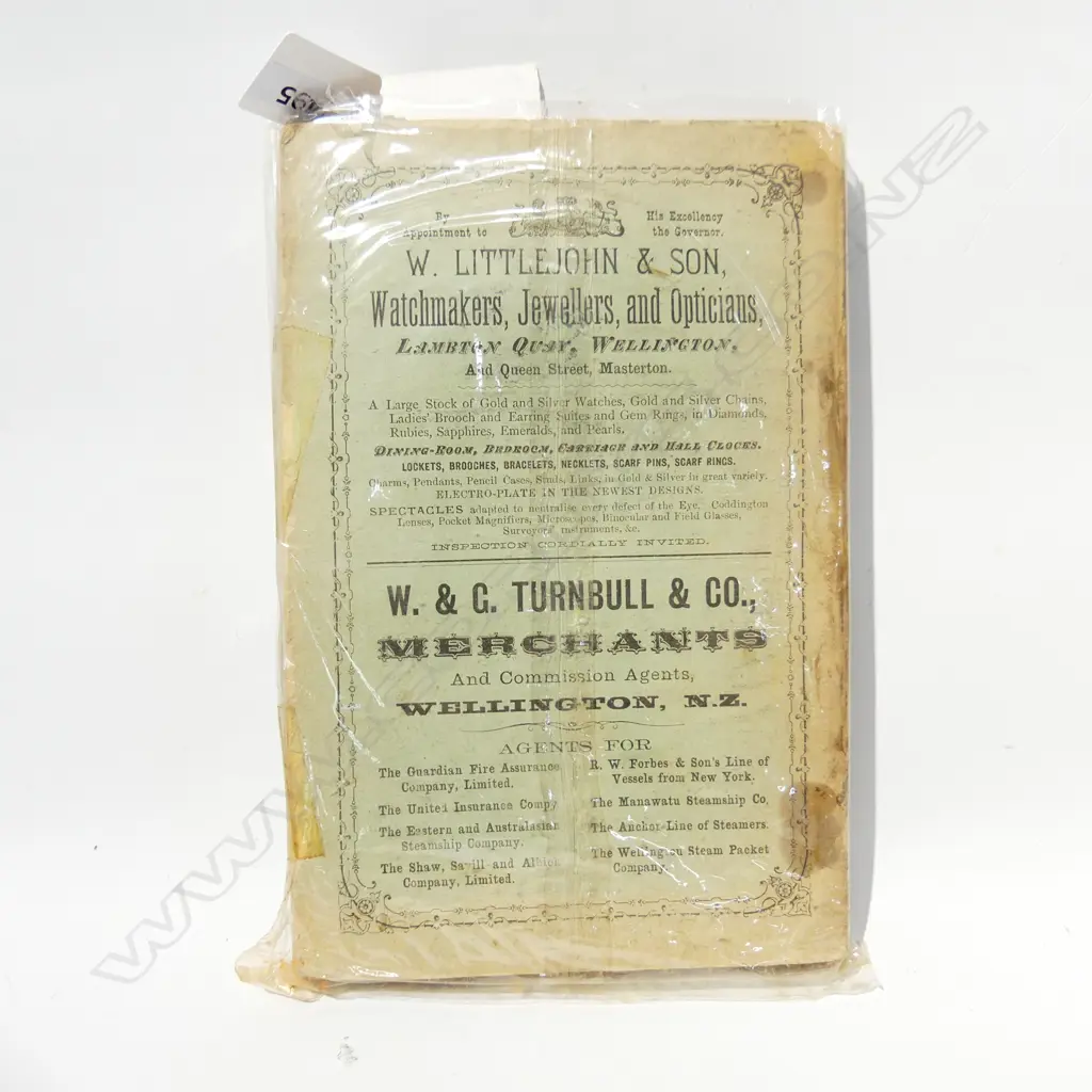 WELLINGTON ALMANACK 1887 Image 1++