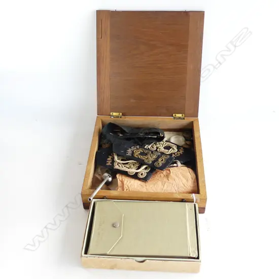 OLD NAVAL INSIGNIA SHOULDER BOARD + BUTTONS + BOX NEGATIVE NAVAL PHOTOS bosun's whistle ETC