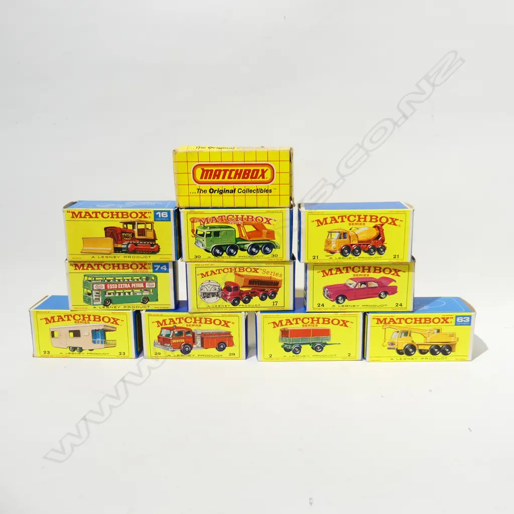 11 MATCHBOX MODEL VEHICLES, ALL BOXED L.80mm Image 1++