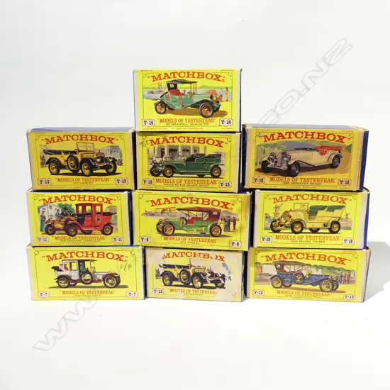 10 MATCHBOX 'MODELS OF YESTERYEAR' BOXED