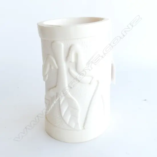 IVORY TUSK SECTION VASE (no base) 90 x 160mm