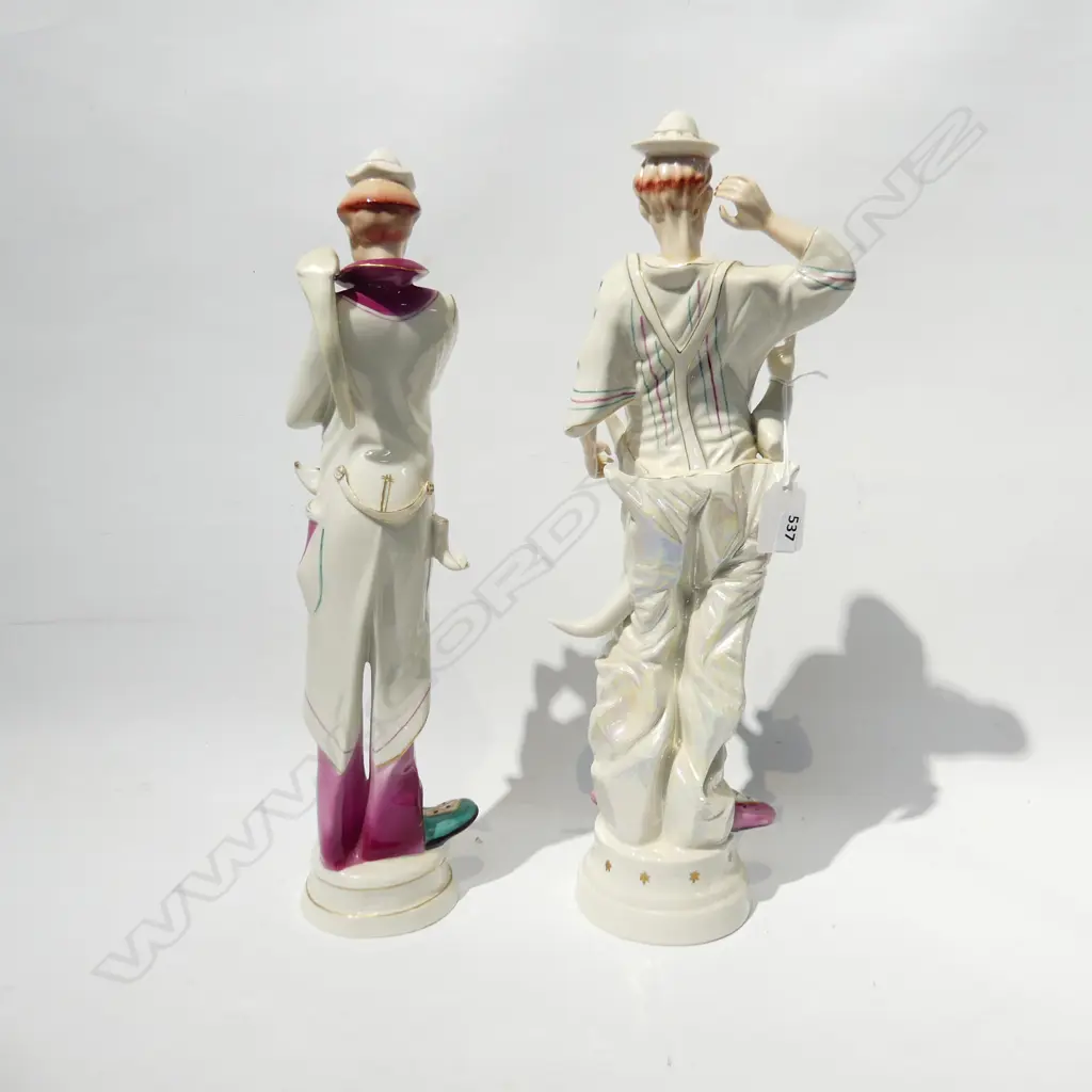 2 CERAMIC CLOWN FIGURES; 1 GALOS SPAIN H.390mm Image 1++