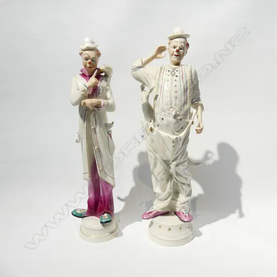2 CERAMIC CLOWN FIGURES; 1 GALOS SPAIN H.390mm