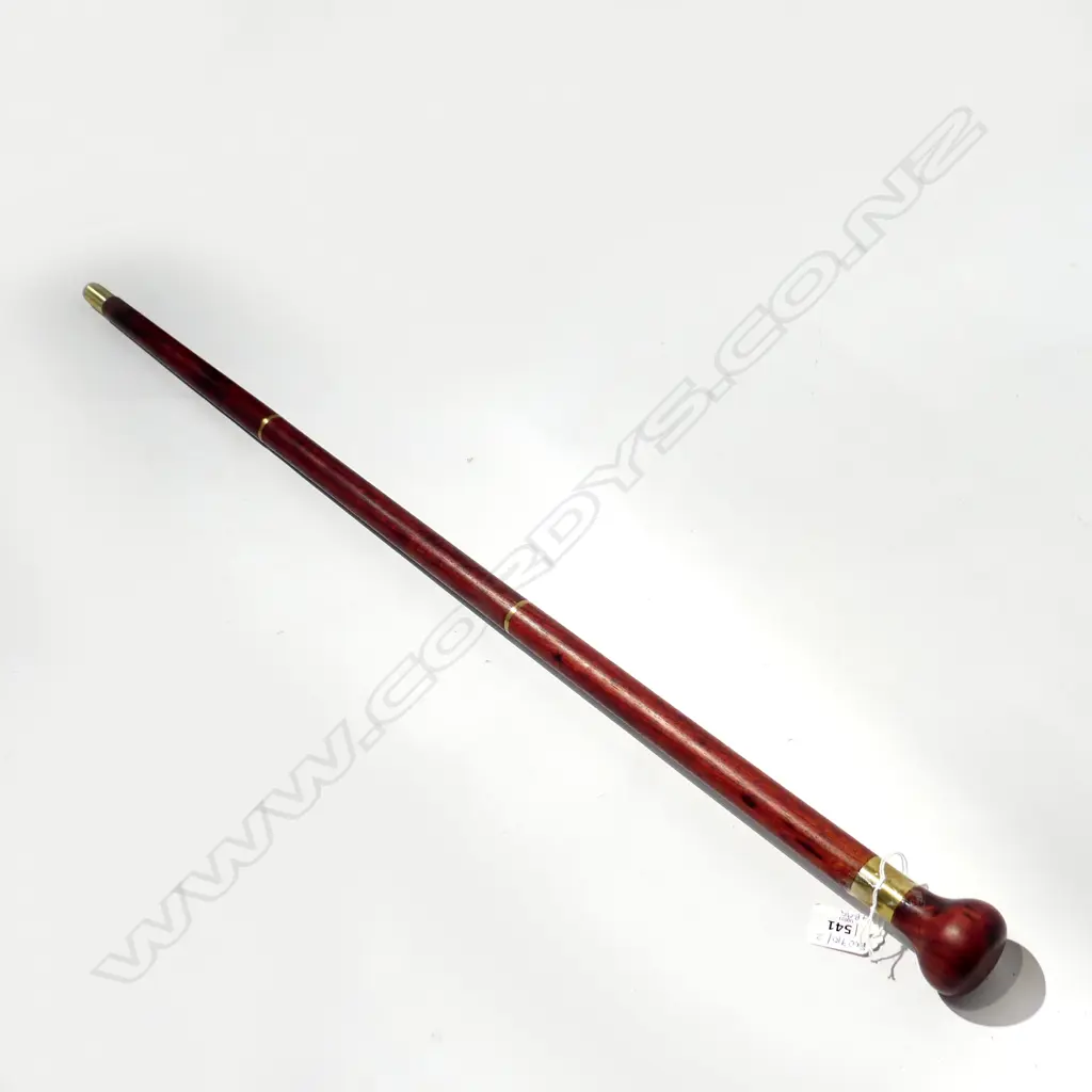 3 PCE ROSEWOOD WALKING STICK L.910mm w. BAG Image 1++