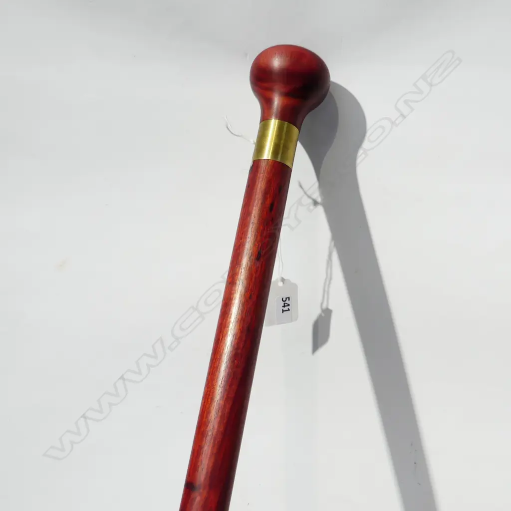 3 PCE ROSEWOOD WALKING STICK L.910mm w. BAG Image 1++