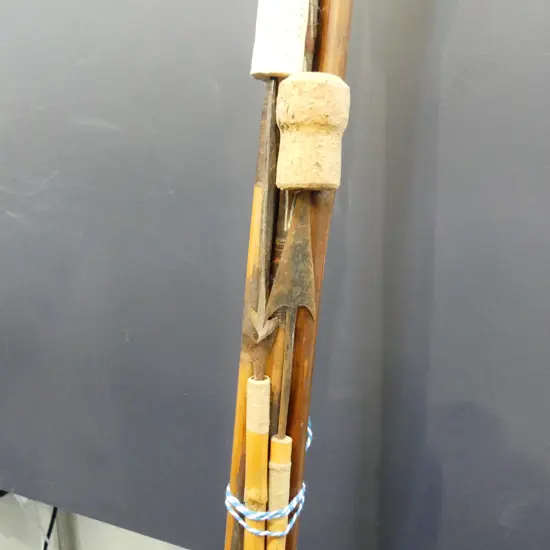 COLLECTION OF TRIBAL SPEARS; AMAZONIA, SANTA CRUZ ETC L.1500mm