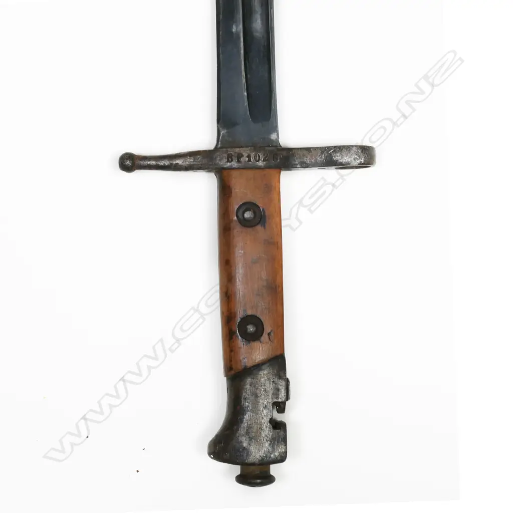 ITALIAN  M1891 CARCANO TS BAYONET release button to end Blade length 294mm. In metal scabbard Image 1++