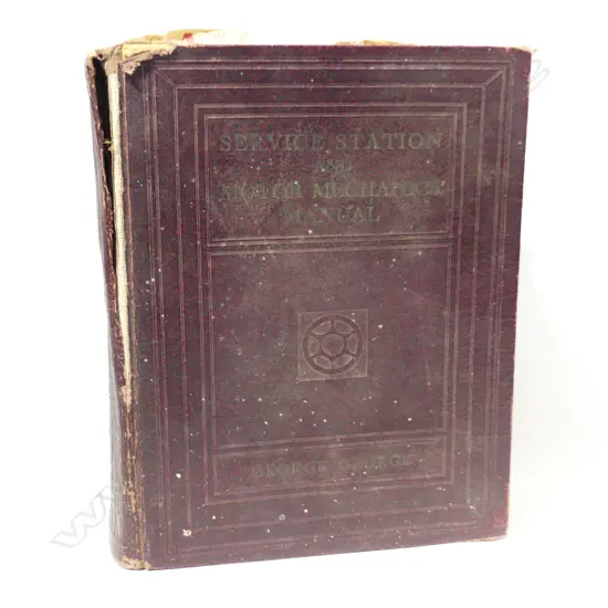 LG OLD BOOK  'THE SERVICE STATION & MOTOR MECHANICS MANUAL'  C1940