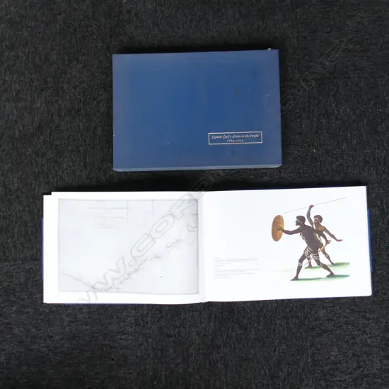 CASED BOOK; 'CAPTAIN COOKS ARTISTS IN THE PACIFIC 1769-1779' AVALON FINE PRINTS 1969