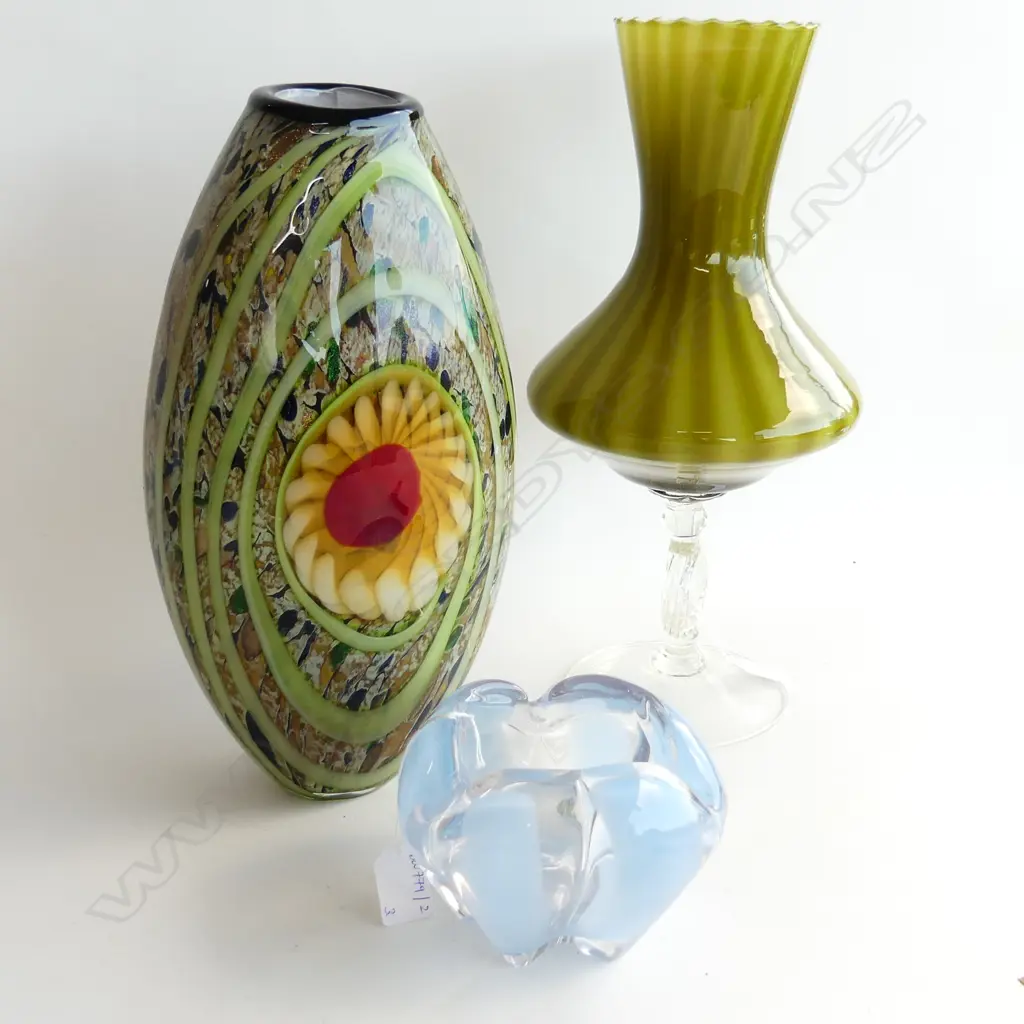 3 PCES ART GLASS H.390mm Image 1++