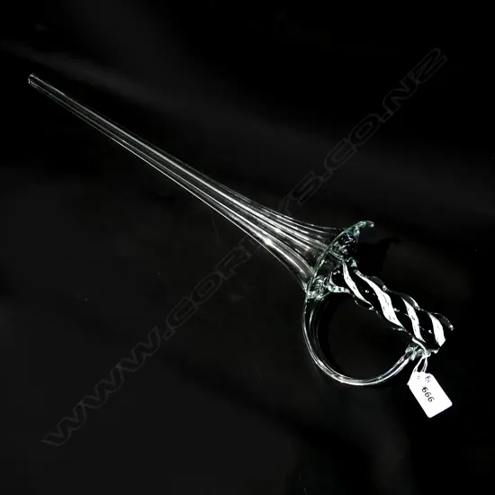 HOKITIKI ART GLASS SWORD L.595mm