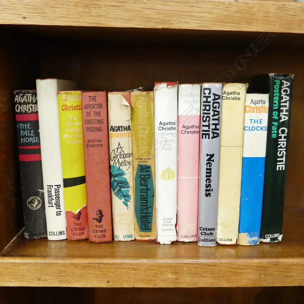 12 UK 1st ED. AGATHA CHRISTIE NOVELS - COLLINS CRIME CLUB Image 1++