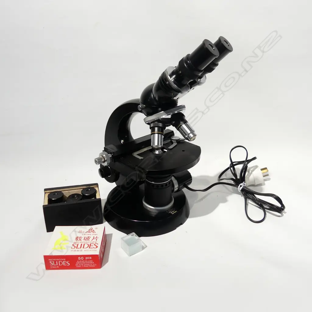 CASED CARL ZEISS MICROSCOPE H.370mm Image 1++