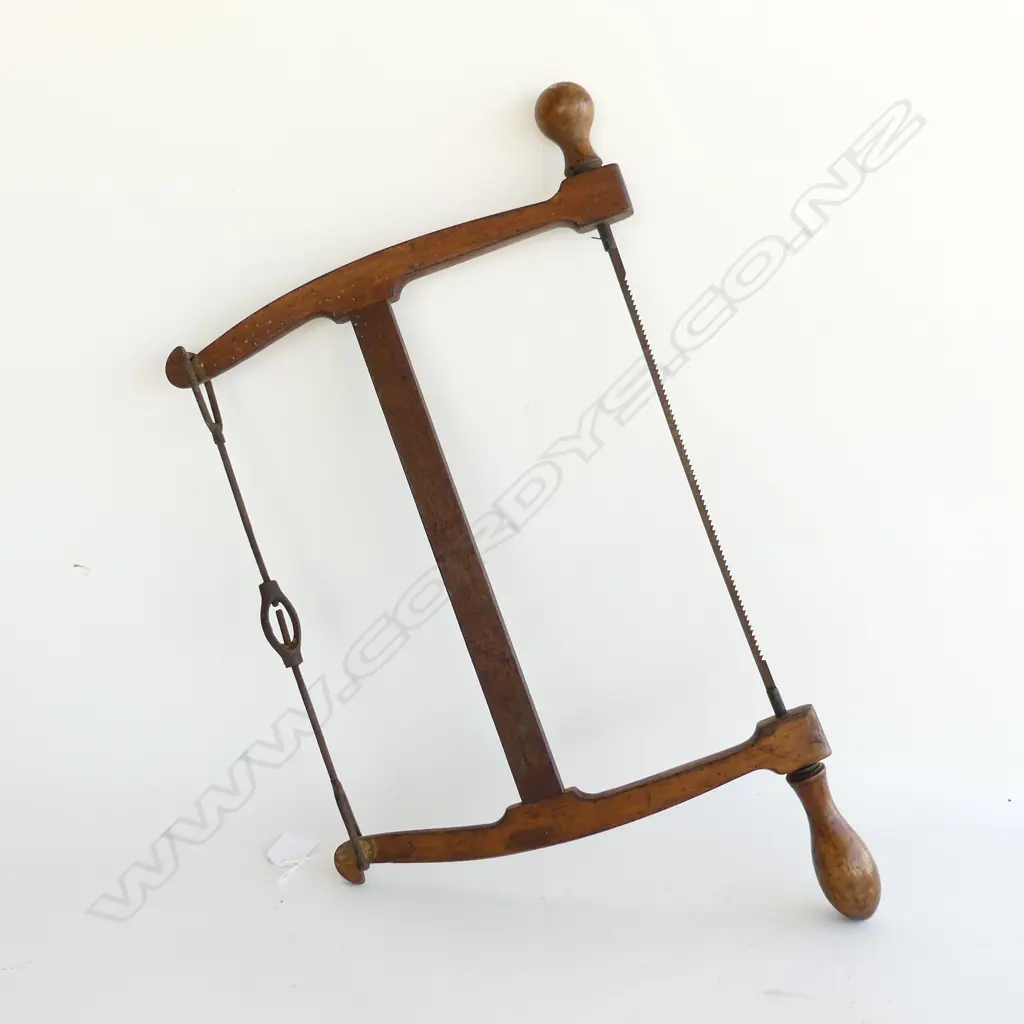 ANTIQUE BOW SAW L. 520MM Image 1++