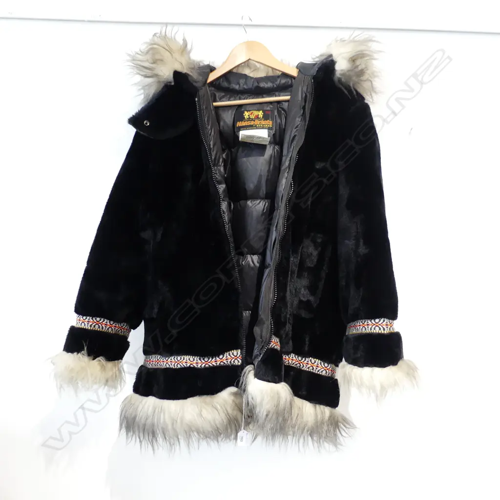 LADIES DOWN FILLED PARKA w. FAUX FUR TRIM - HANSA BRANTA BY STEARNS Image 1++