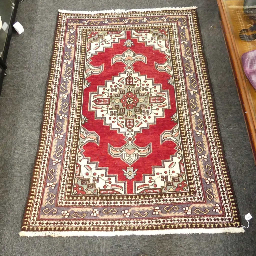 HAND KNOTTED ALL WOOL SAVEH RUG 1500x1050mm Image 1++