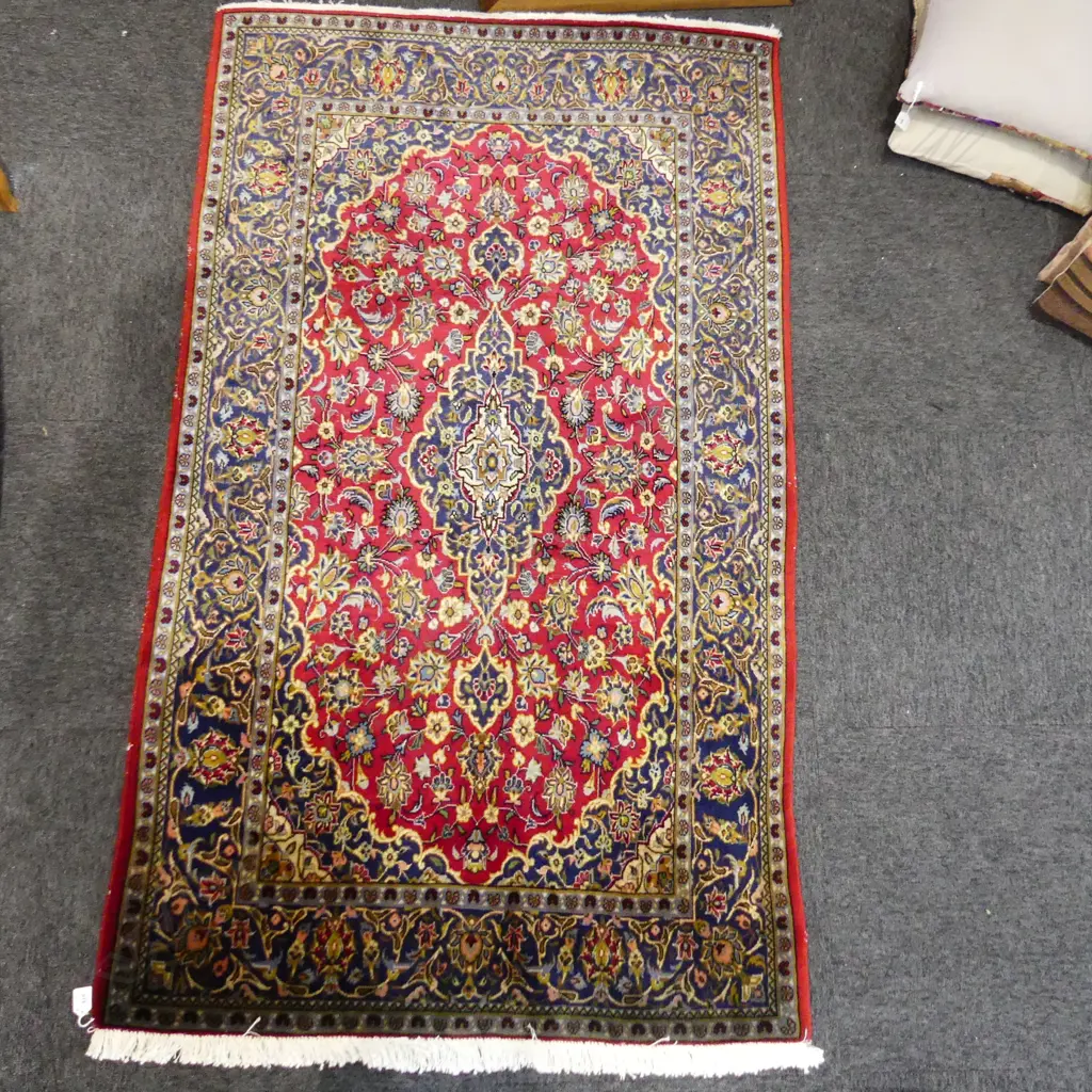 HAND KNOTTED KASHAN RUG 1730x1040mm Image 1++
