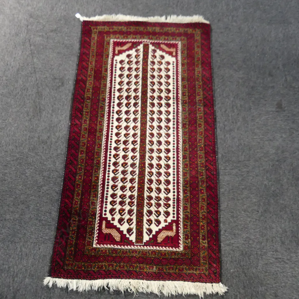 HAND KNOTTED ALL WOOL RUG 900x1600mm Image 1++
