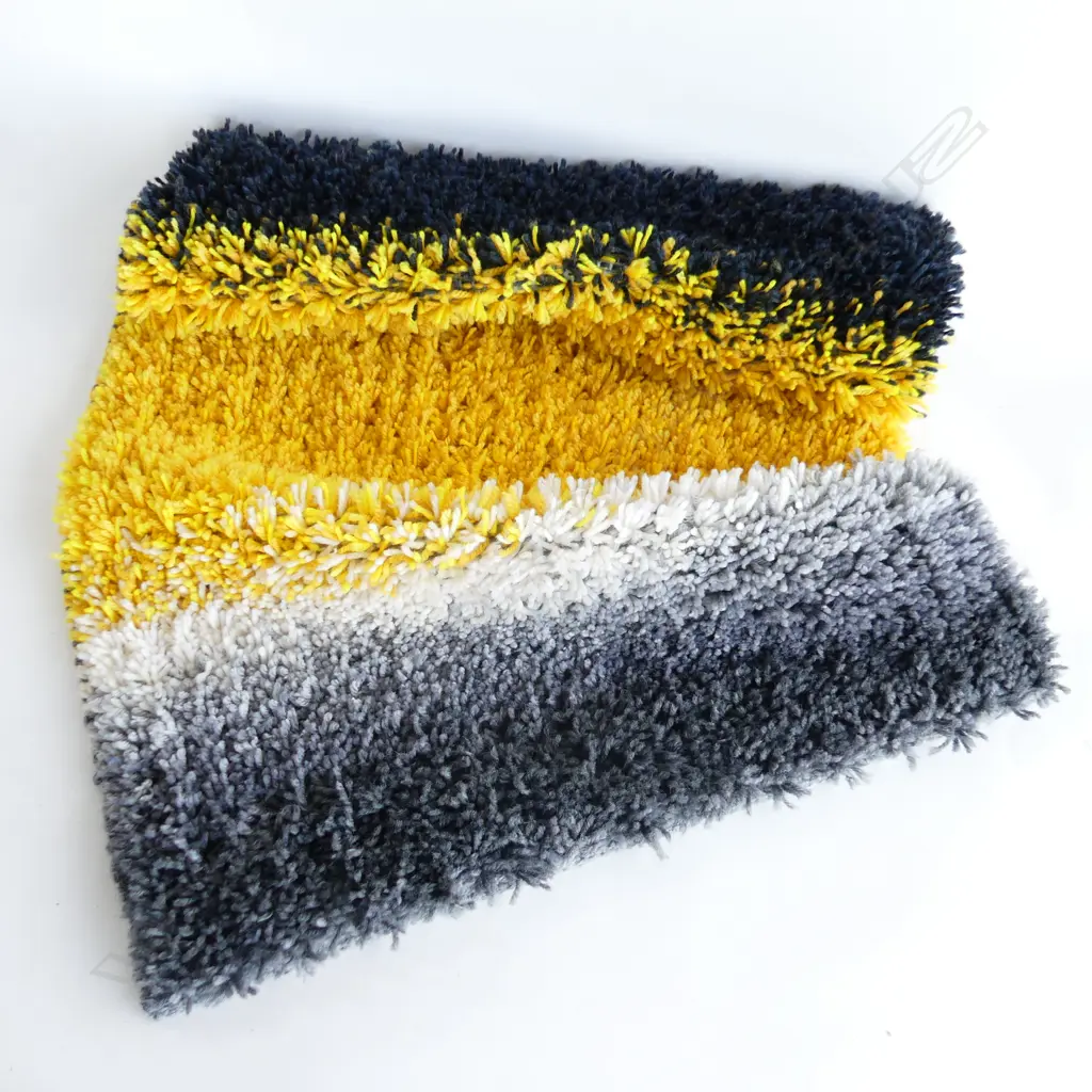 JAMIE CRUMMER WOVEN TEXTILE ART WORK ''GINKO TRESS' labelled verso 850 x 550mm Image 1++