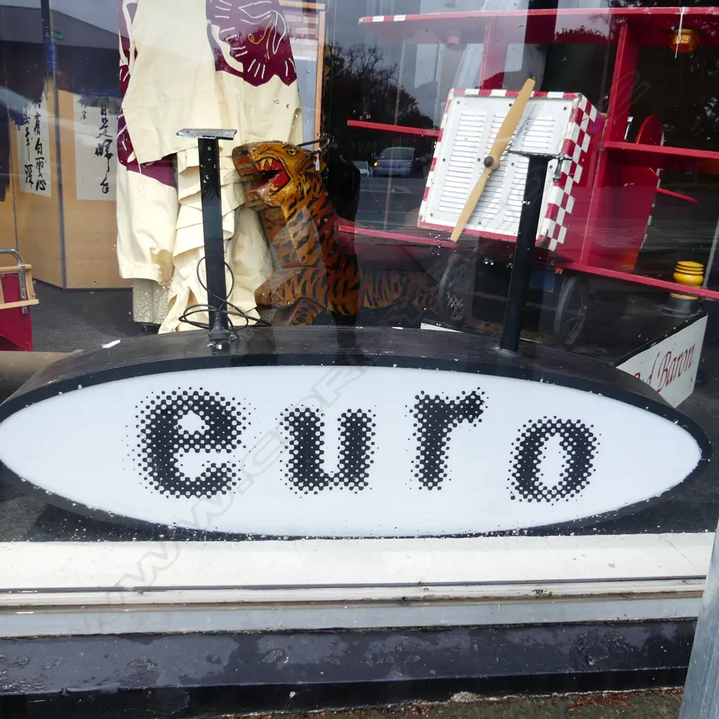 LG ILLUMINATED 'EURO' RESTAURANT SIGN L. 1440MM Image 1++