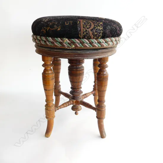 VICTORIAN ROTATING STOOL H.480mm / 360mm dia