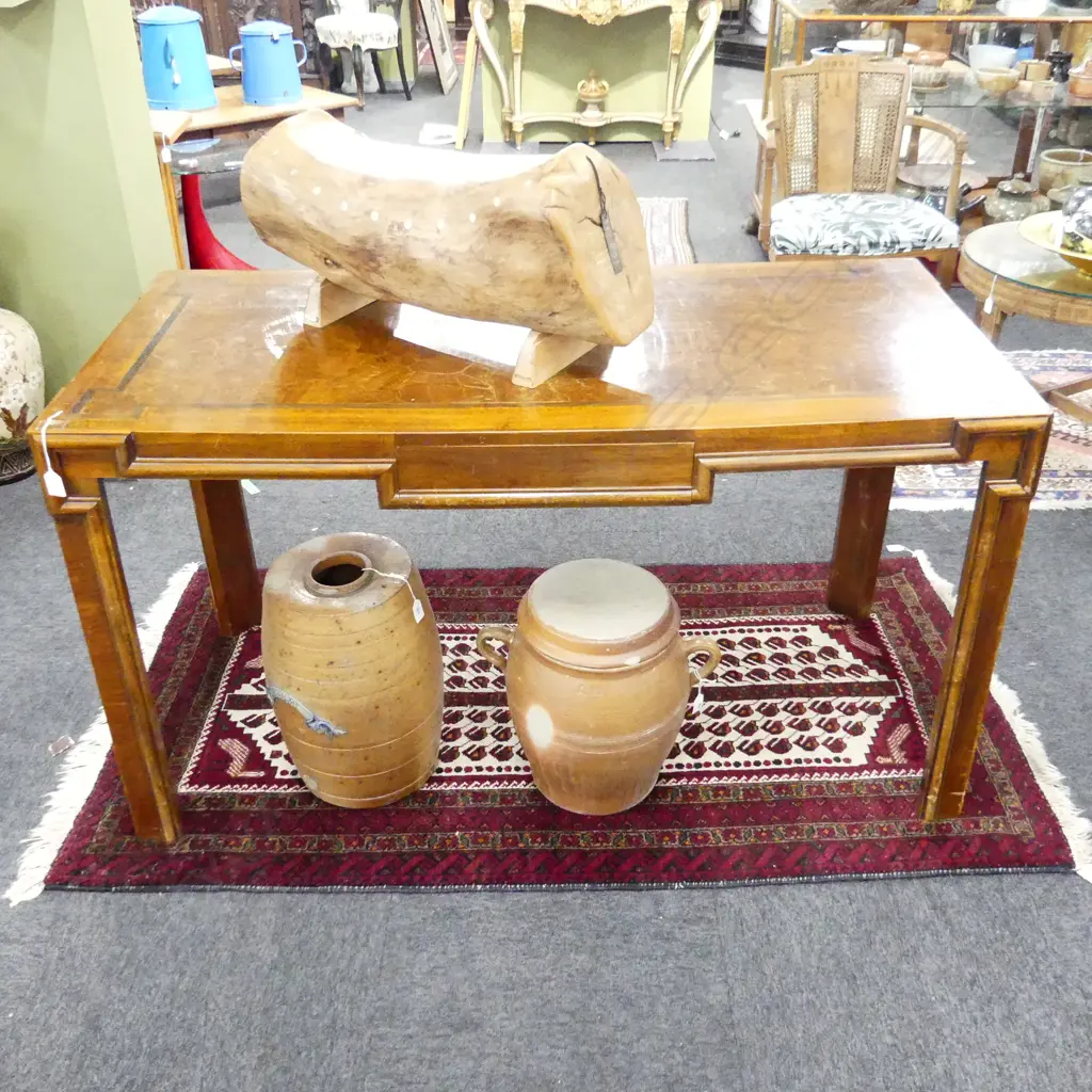 INLAID DESK 1330x620x750mm w. HIDDEN DRAWER Image 1++