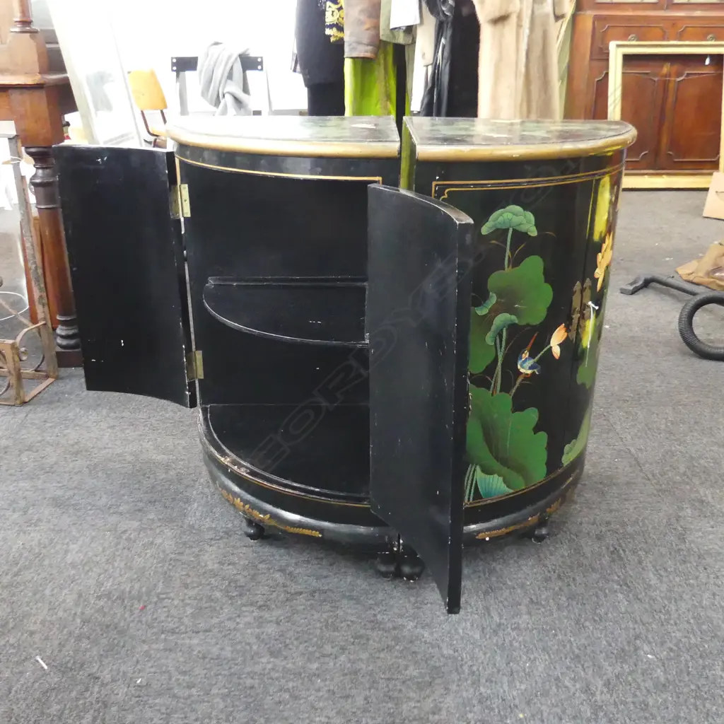 PR ORIENTAL LACQUERED CORNER CABINETS - REQ. ATTENTION 430x430x770mm Image 1++