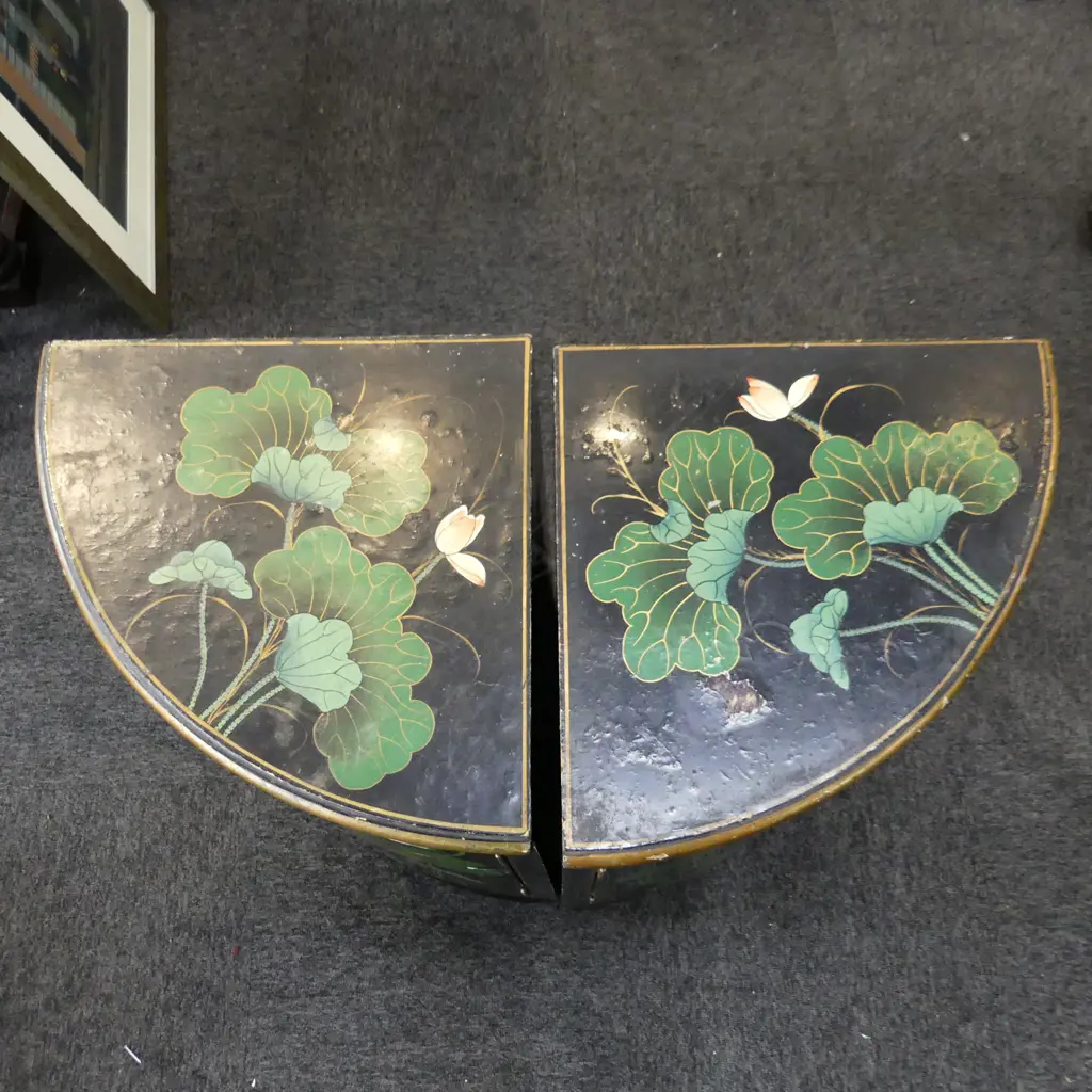 PR ORIENTAL LACQUERED CORNER CABINETS - REQ. ATTENTION 430x430x770mm Image 1++