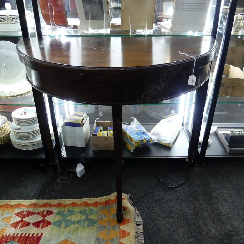 DEMILUNE FOLDING TOP TABLE - SCRATCHES 840x420x750mm Image 1++