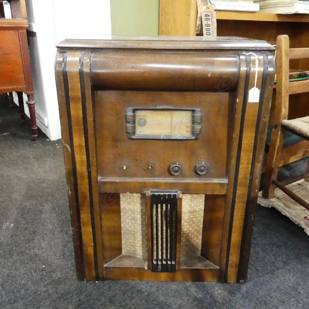 VINTAGE LARGE VALVE RADIOGRAM 'STANDARD BROADCAST'... Image 1++