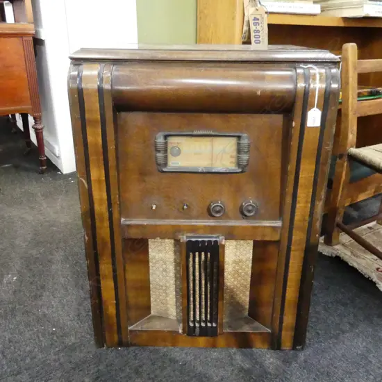 VINTAGE LARGE VALVE RADIOGRAM 'STANDARD BROADCAST'...