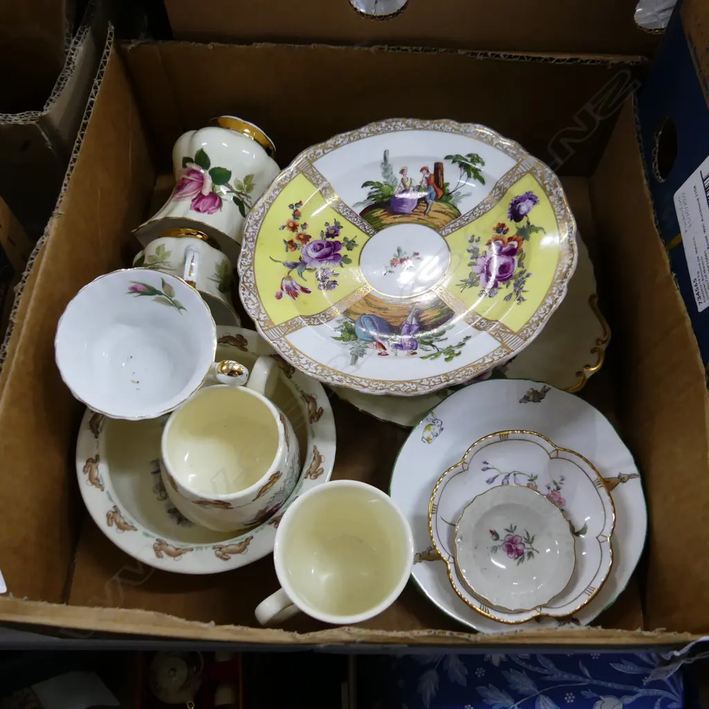 LOT ASST ROYAL ALBERT PART TEA SET R/DOULTON BUNNYKINS MIESSEN ETC Image 1++