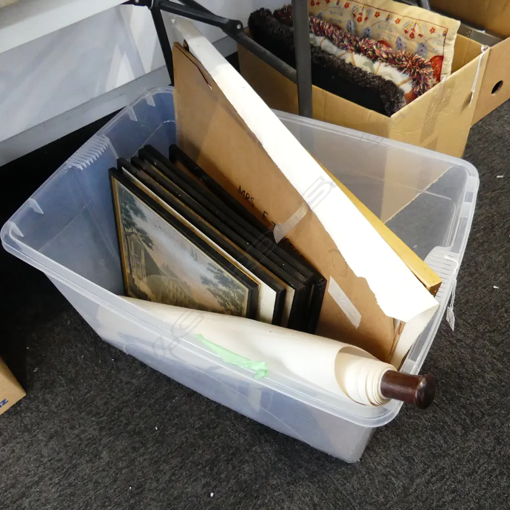 QUANTITY OF AVON FINE PRINTS. CHINESE SCROLL. 5 ENGAVINGS. ONE ETCHING  & FRAMED  ARTWORK ON PAPER BY  BOULD? OF CHILD Image 1++