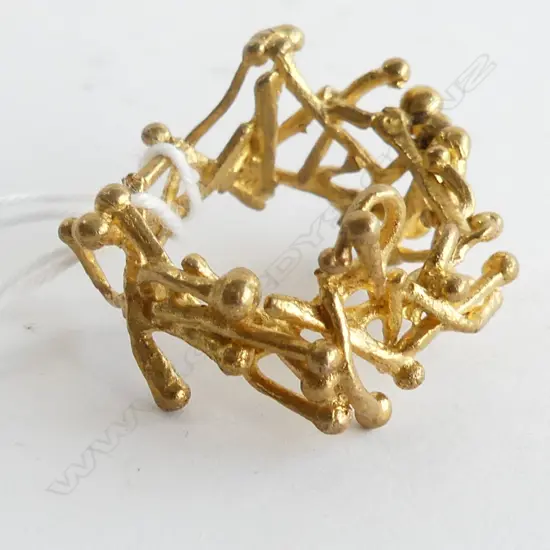 METAL TWIG CORAL PATTERNED RING (COSTUME)