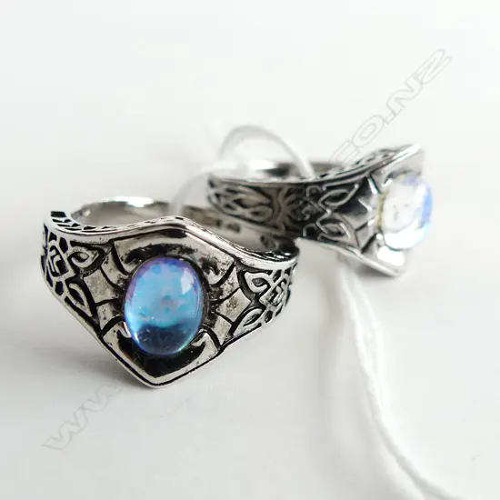 PF 925 SILVER & MOONSTONE  STYLE RINGS