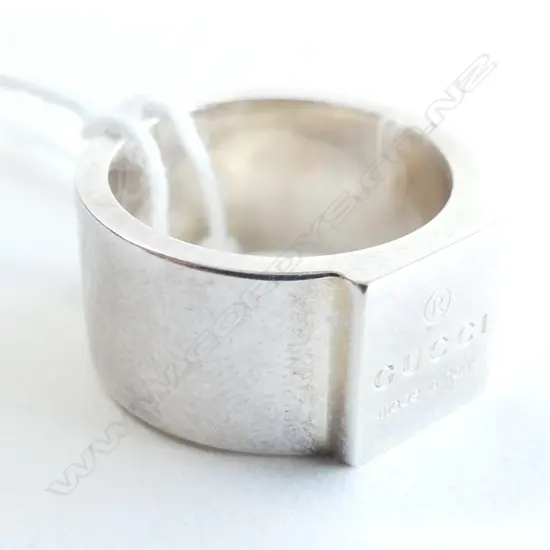 925 SILVER GUCCI SQUARE RING 11.2 GMS size L