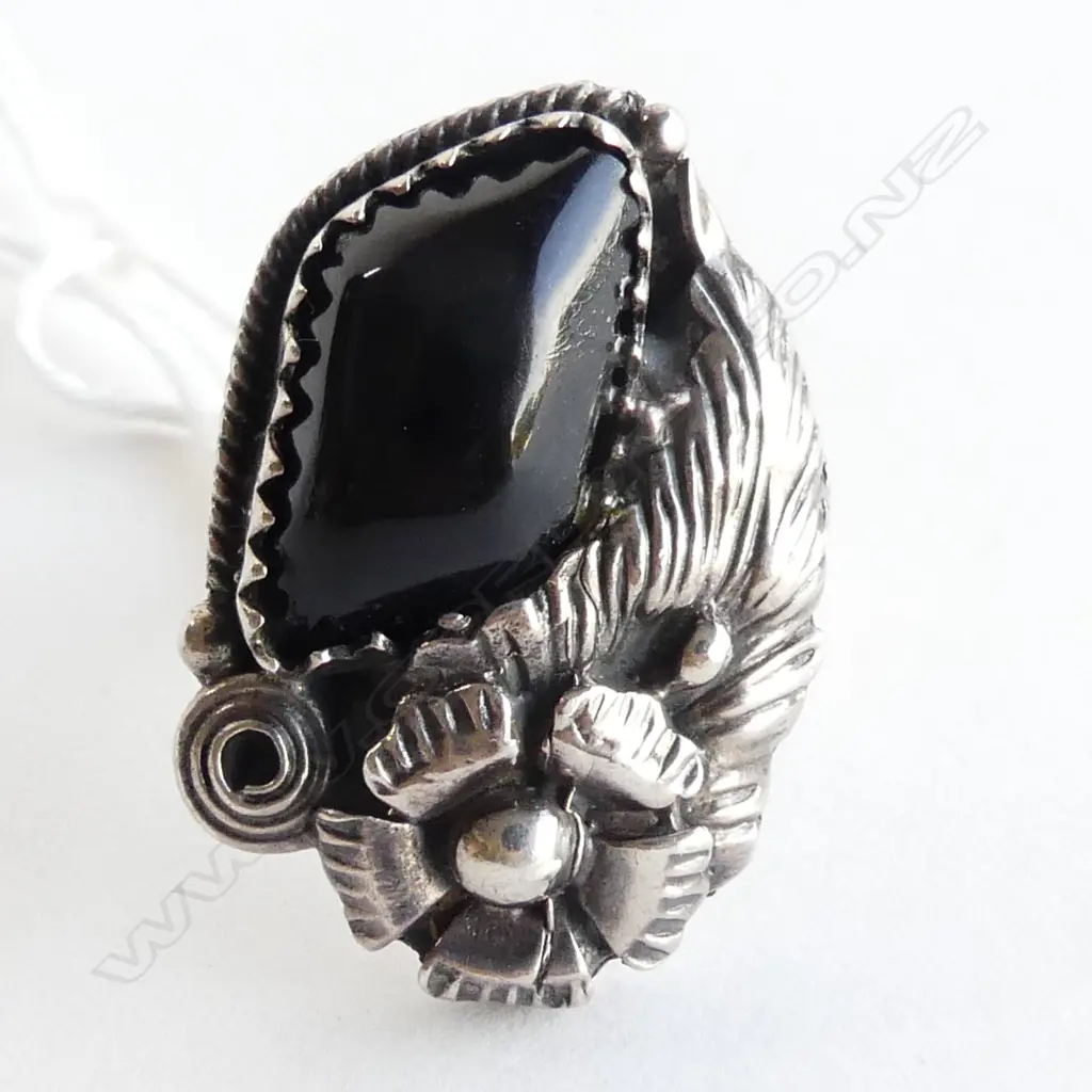 925 SILVER ARTS & CRAFTS RING SIZE M 1/2 Image 1++