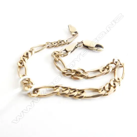 9CT GOLD CHAIN BRACELET 5.6 GRAMS