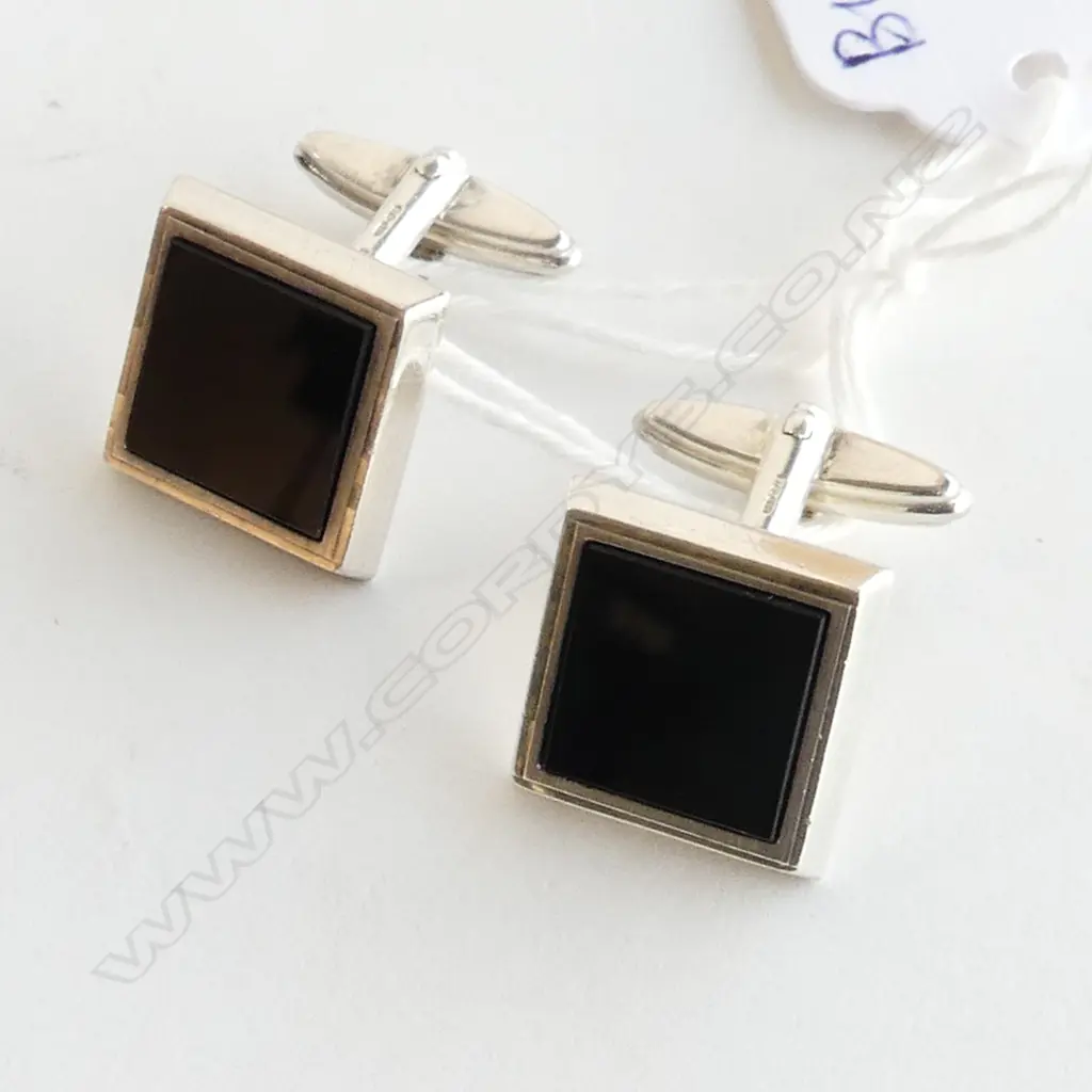 PR 925 & ONYX CUFFLINKS Image 1++