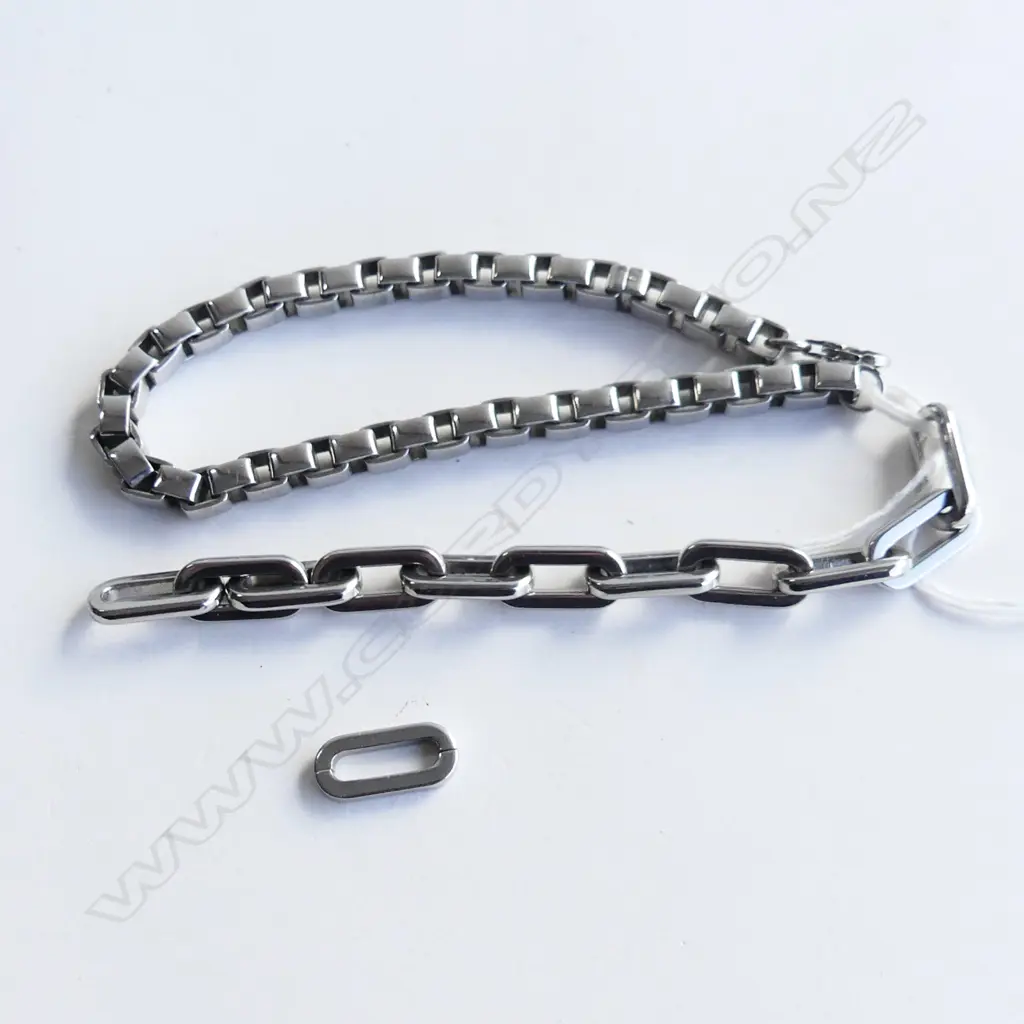 STAINLESS STEEL BRACELET AND EXTRA STAINLESS LINK Image 1++