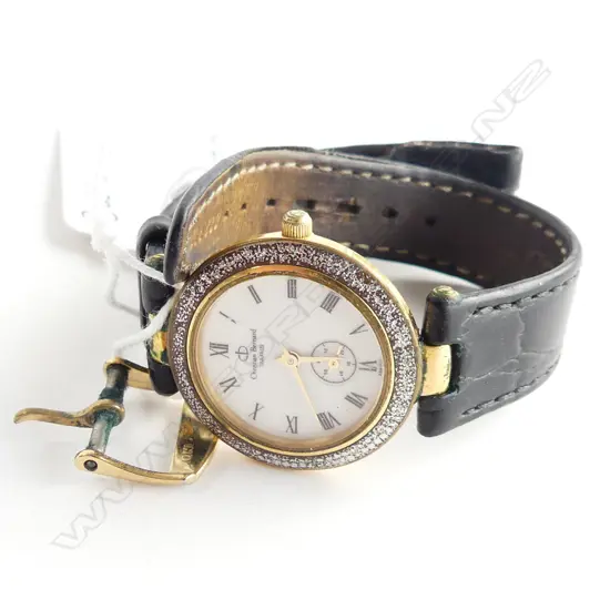 VINTAGE "CHRISTIAN BERNARD" LADIES WATCH D169 NEEDS BATTERY AND NEW STRAP