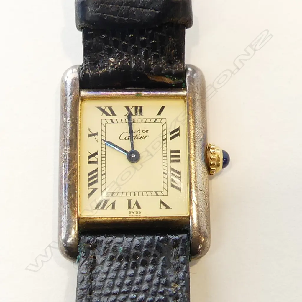 925 SILVER CARTIER LADIES WRIST WATCH Image 1++