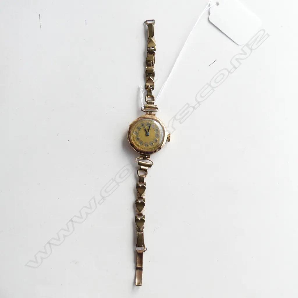 9CT GOLD C1920 LADIES WRIST WATCH Image 1++
