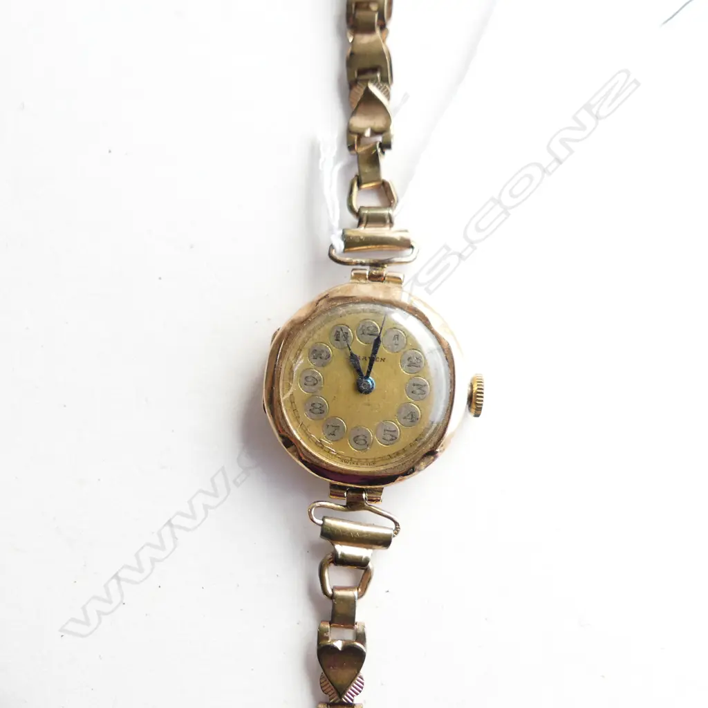 9CT GOLD C1920 LADIES WRIST WATCH Image 1++