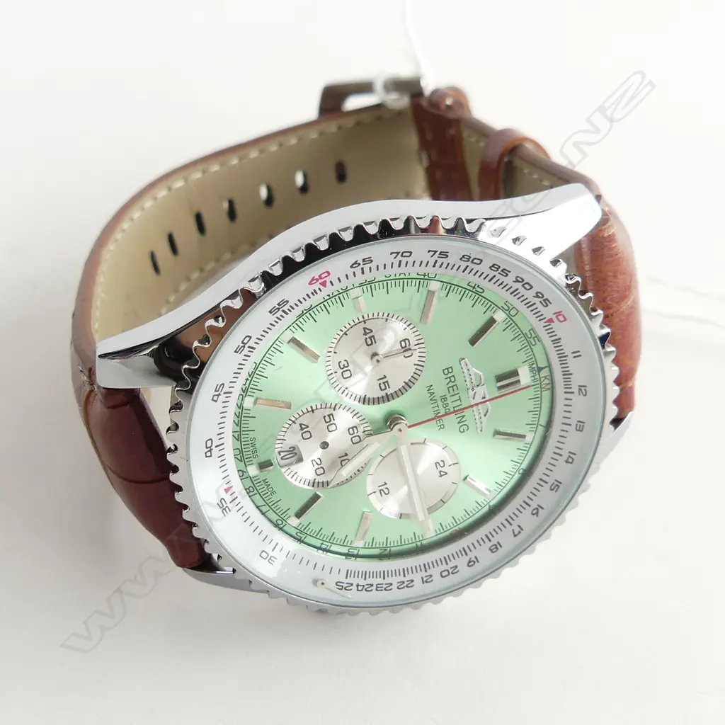 REPLICA  WATCH WITH ANTI SCRATCH GLASS, SWISS MOVEMENT & LEATHER STRAP Image 1++