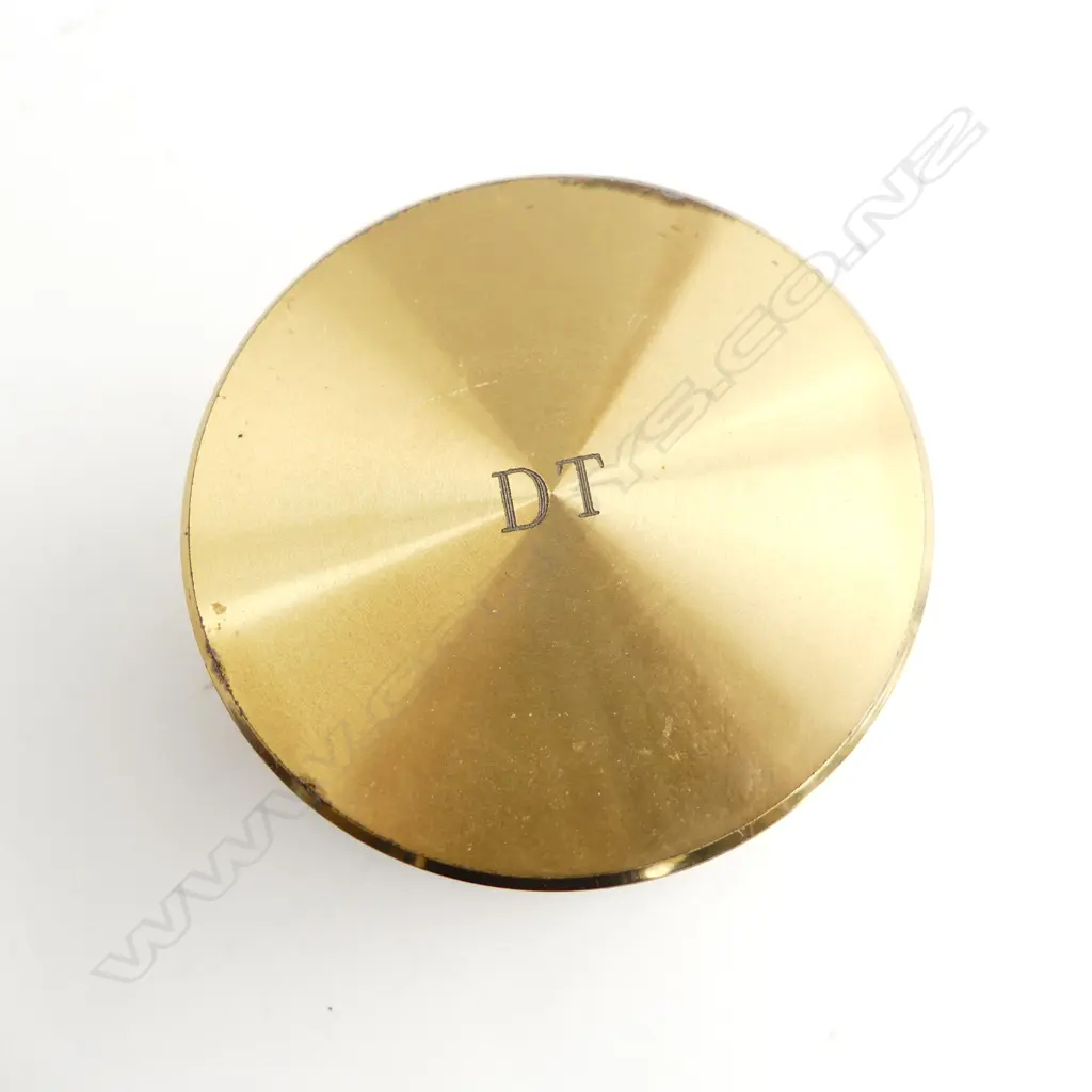 TIFFANY & CO BRASS TRAVEL CLOCK BOA/USA XXIII OLYMPIAD not workin Image 1++