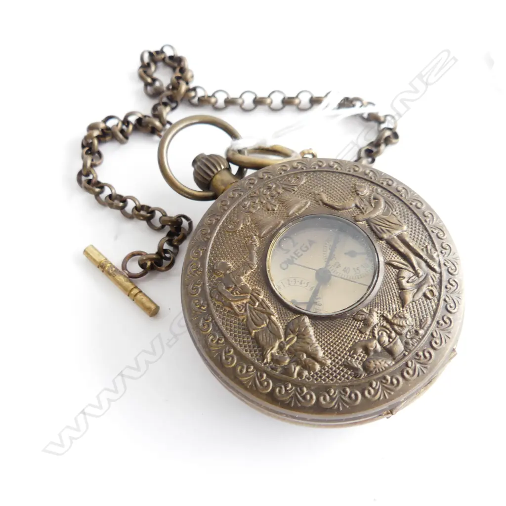 OMEGA POCKET WATCH WORKING POSSIBLY A REPRODUCTION Image 1++