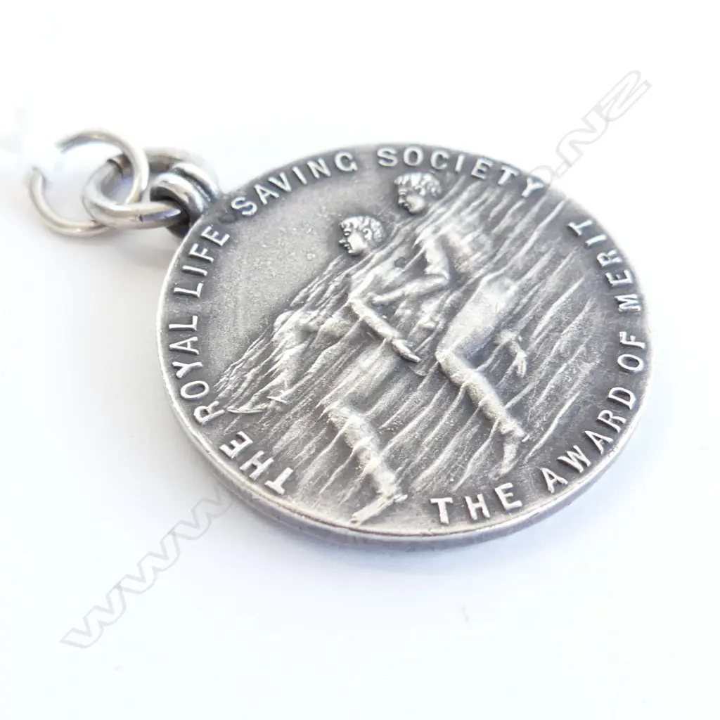 1917 SILVER LIFE SAVING MEDAL Image 1++