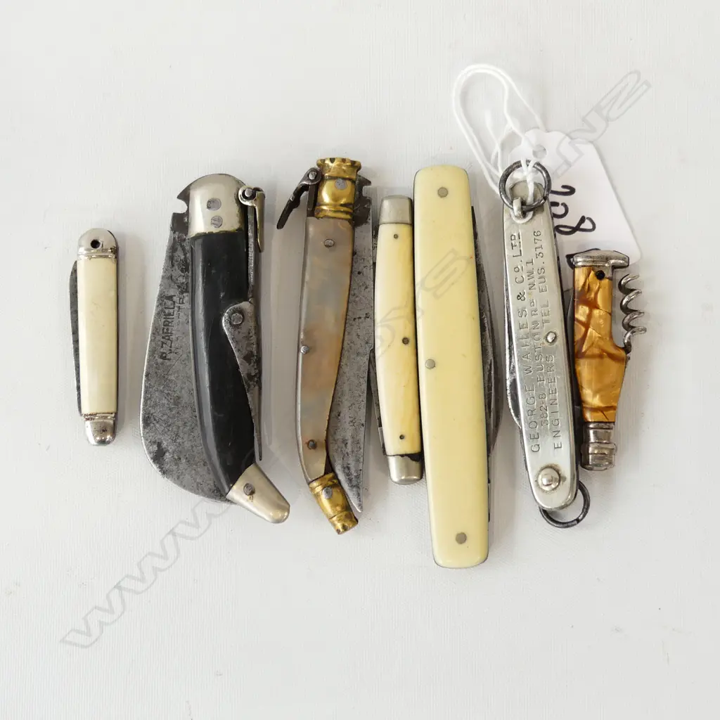 7 VINTAGE POCKET KNIVES L.90 / 50mm Image 1++