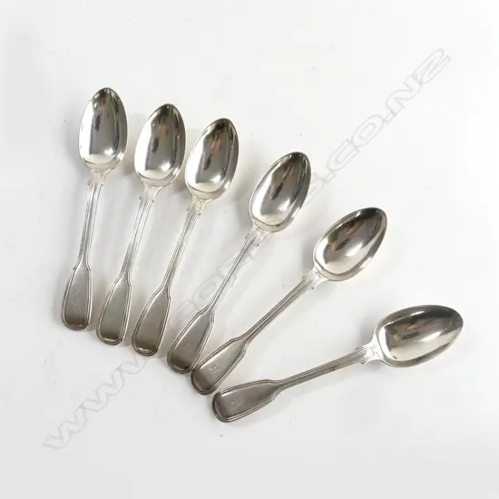 Six William IV silver teaspoons,